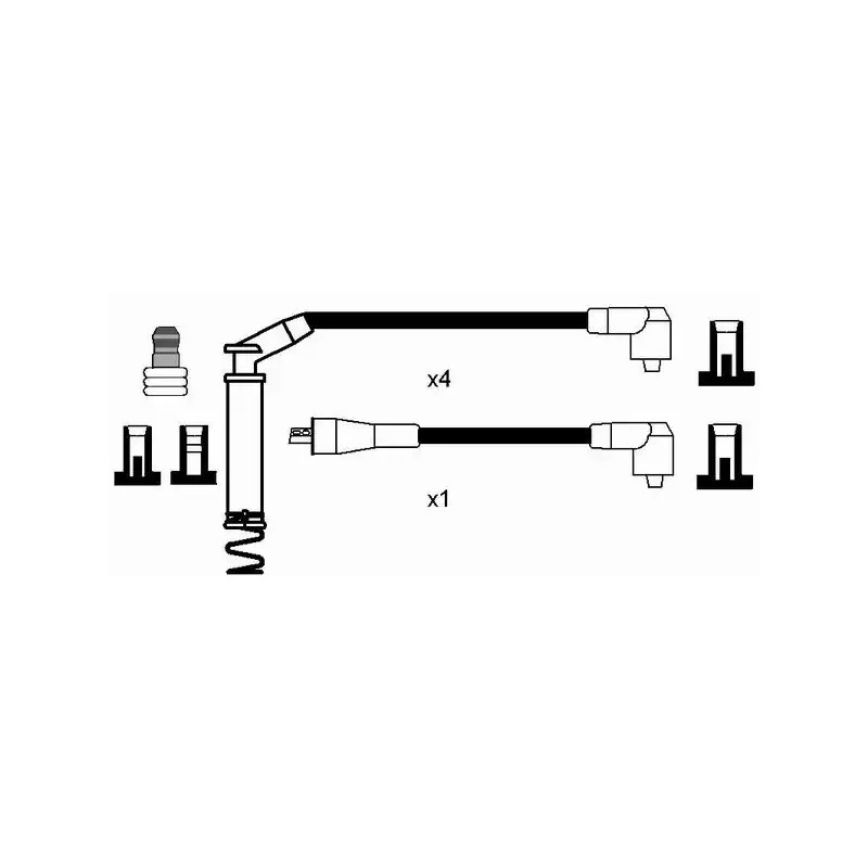 Uždegimo laidų komplektas  NGK 0806