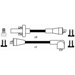 Uždegimo laidų komplektas  NGK 2587