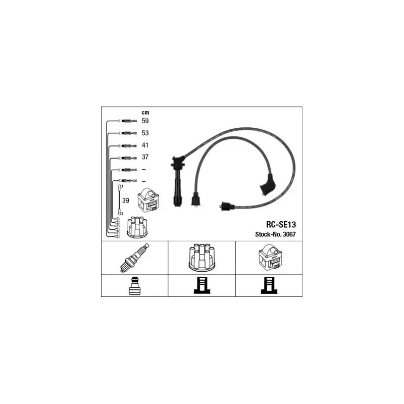 Uždegimo laidų komplektas  NGK 3067