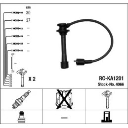 Uždegimo laidų komplektas  NGK 4066