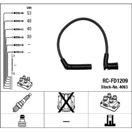 Uždegimo laidų komplektas  NGK 4063