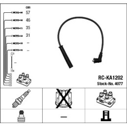 Uždegimo laidų komplektas  NGK 4077