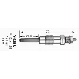 Pakaitinimo žvakė  NGK 4389