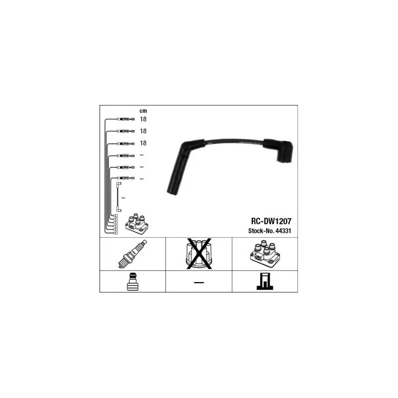 Uždegimo laidų komplektas  NGK 44331