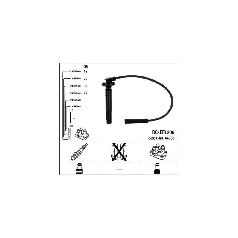Uždegimo laidų komplektas  NGK 44333