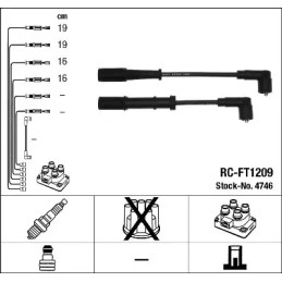 Uždegimo laidų komplektas  NGK 4746