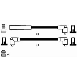 Uždegimo laidų komplektas  NGK 5404