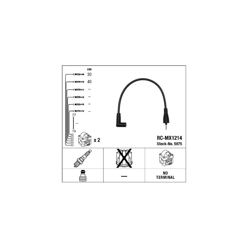 Uždegimo laidų komplektas  NGK 5975