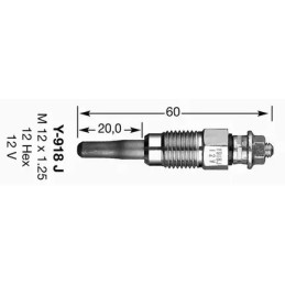 Pakaitinimo žvakė  NGK 6285