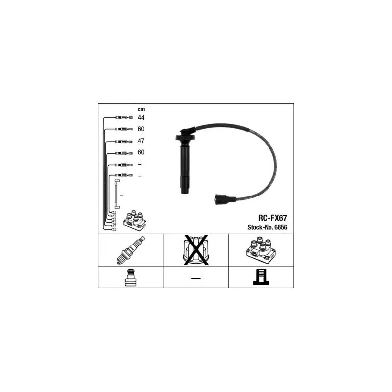 Uždegimo laidų komplektas  NGK 6856