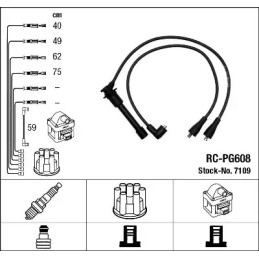 Uždegimo laidų komplektas  NGK 7109