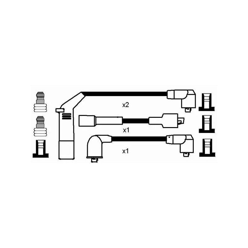 Uždegimo laidų komplektas  NGK 7367