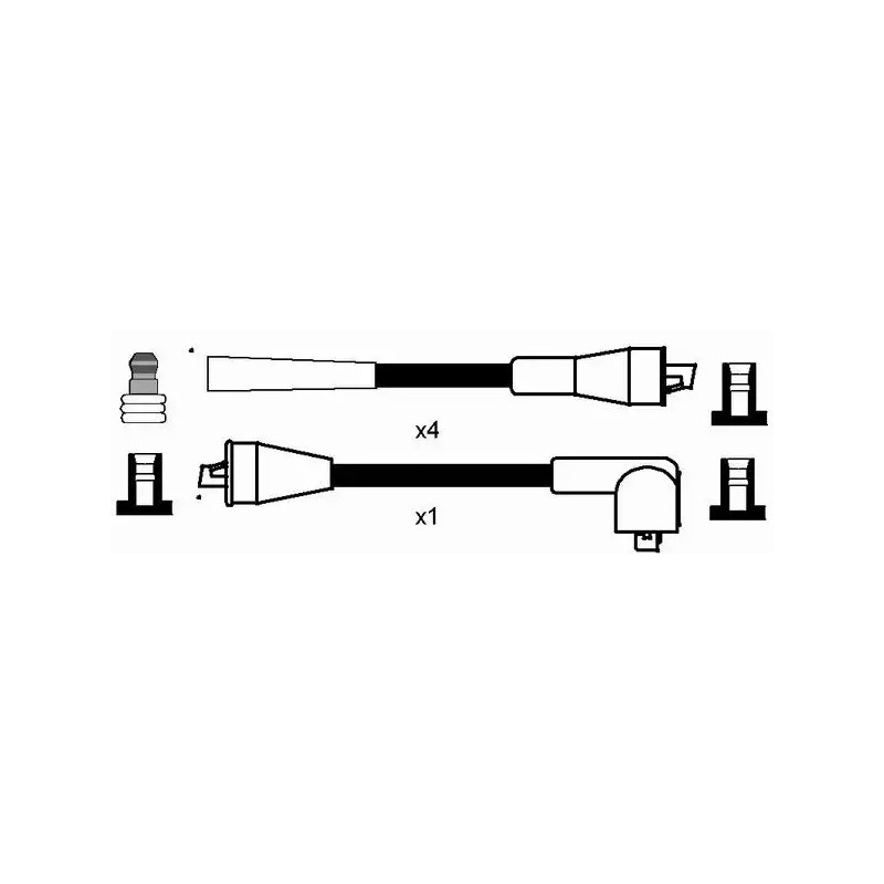 Uždegimo laidų komplektas  NGK 7375