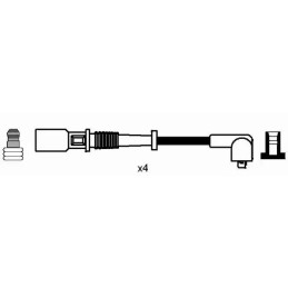 Uždegimo laidų komplektas  NGK 8192