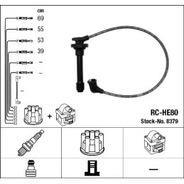 Uždegimo laidų komplektas  NGK 8379