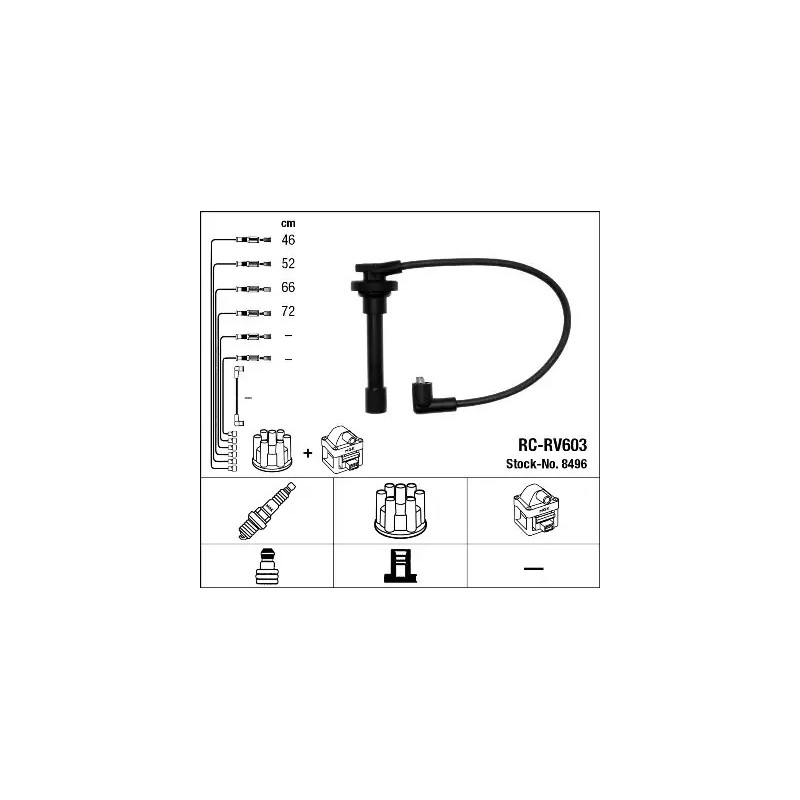 Uždegimo laidų komplektas  NGK 8496