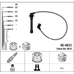 Uždegimo laidų komplektas  NGK 8474