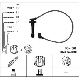 Uždegimo laidų komplektas  NGK 8518
