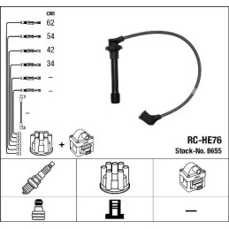 Uždegimo laidų komplektas  NGK 8655