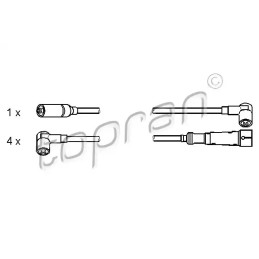 Uždegimo laidų komplektas  TOPRAN 100 192