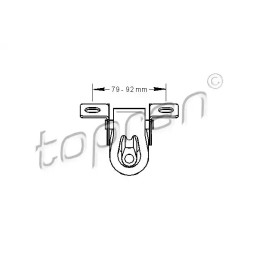 Duslintuvo laikantysis rėmas  TOPRAN 103 025