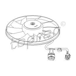 Radiatoriaus ventiliatorius  TOPRAN 112 321