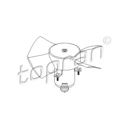 Radiatoriaus ventiliatorius  TOPRAN 202 362