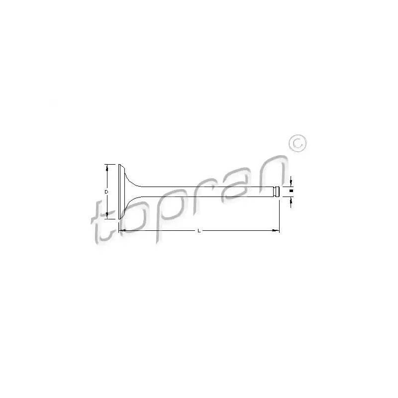 Įleidimo vožtuvas  TOPRAN 700 653