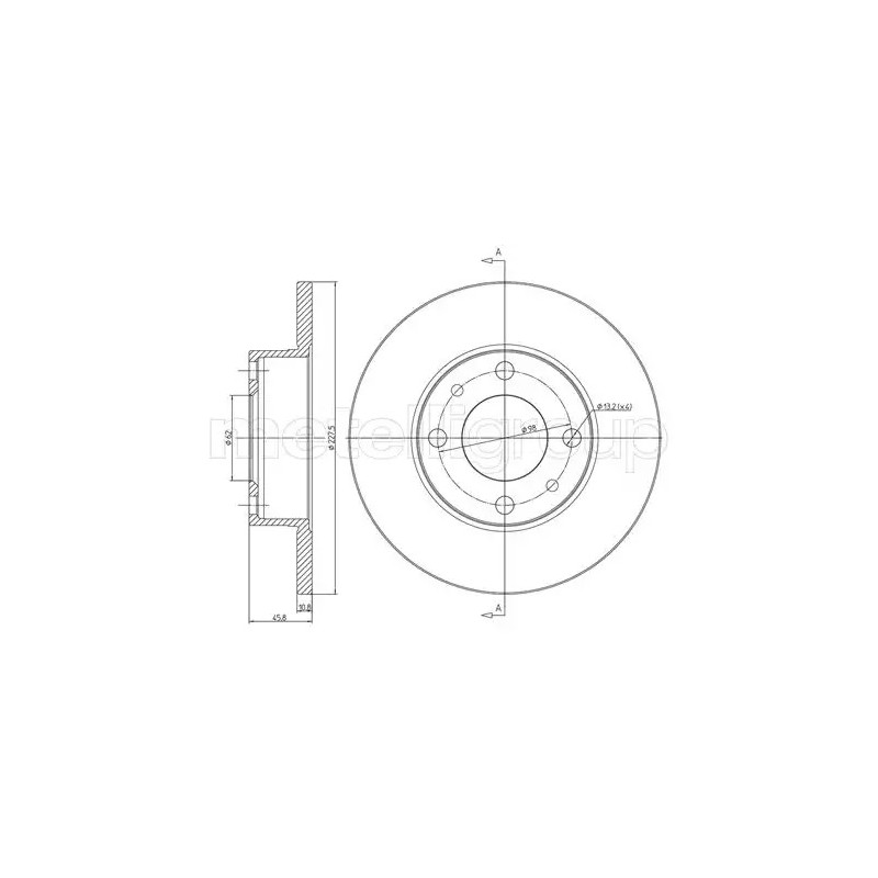 Stabdžių diskas  CIFAM 800-014
