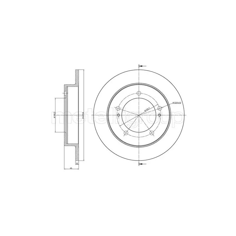 Stabdžių diskas  CIFAM 800-1096