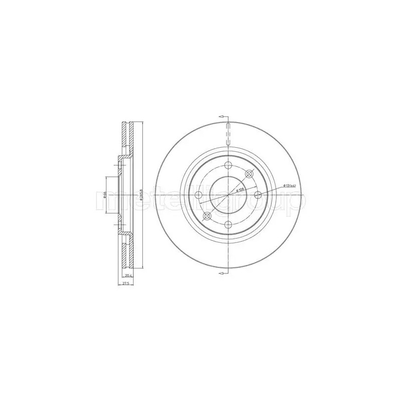 Stabdžių diskas  CIFAM 800-191