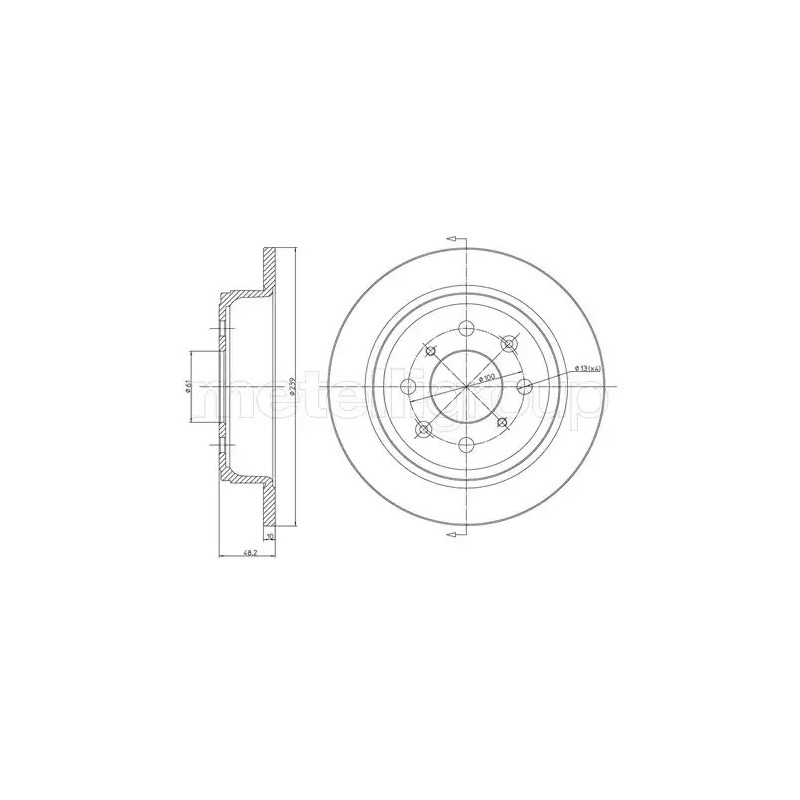 Stabdžių diskas  CIFAM 800-267