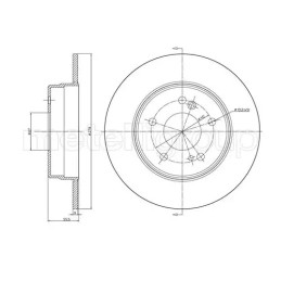 Stabdžių diskas  CIFAM 800-277C