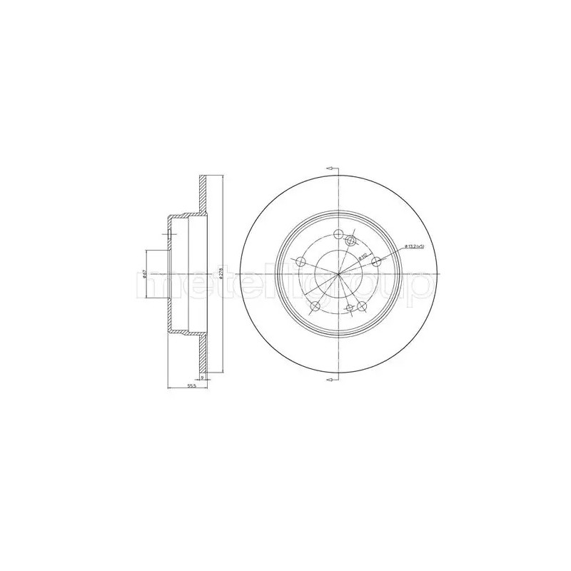 Stabdžių diskas  CIFAM 800-277C