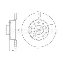 Stabdžių diskas  CIFAM 800-341