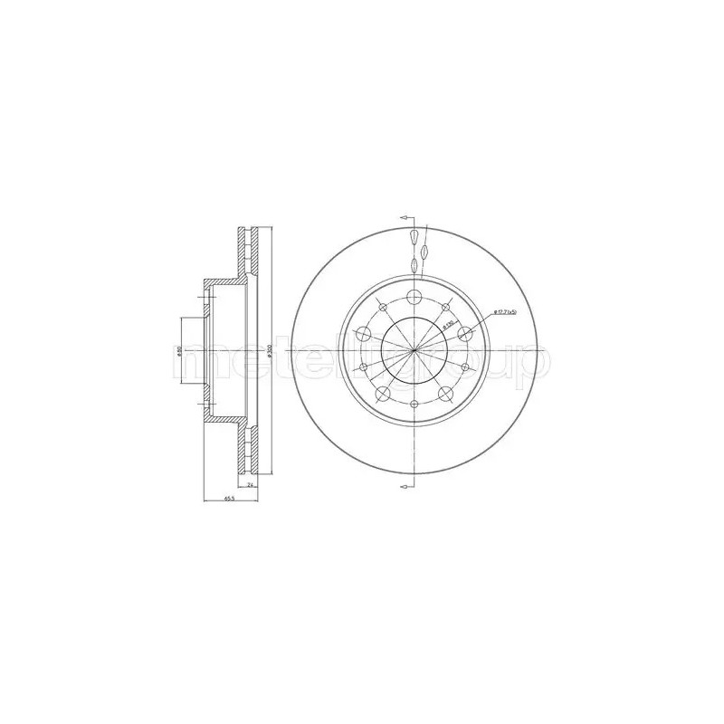 Stabdžių diskas  CIFAM 800-341
