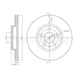 Stabdžių diskas  CIFAM 800-402