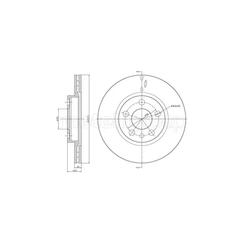 Stabdžių diskas  CIFAM 800-402