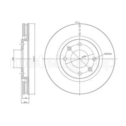 Stabdžių diskas  CIFAM 800-455