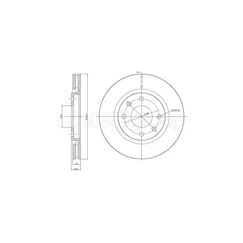Stabdžių diskas  CIFAM 800-455