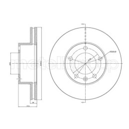 Stabdžių diskas  CIFAM 800-532C