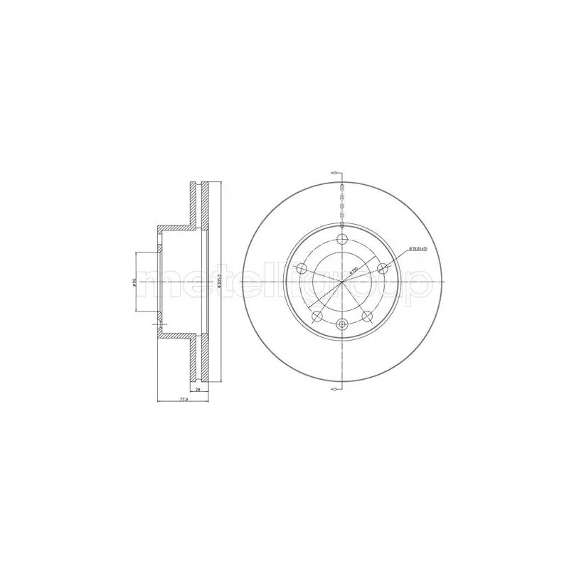Stabdžių diskas  CIFAM 800-532C