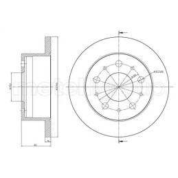 Stabdžių diskas  CIFAM 800-732