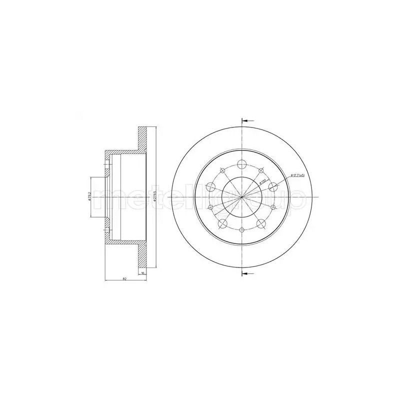 Stabdžių diskas  CIFAM 800-732