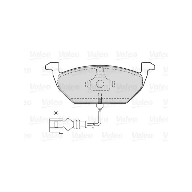 Diskinių stabdžių trinkelių rinkinys  VALEO 301332