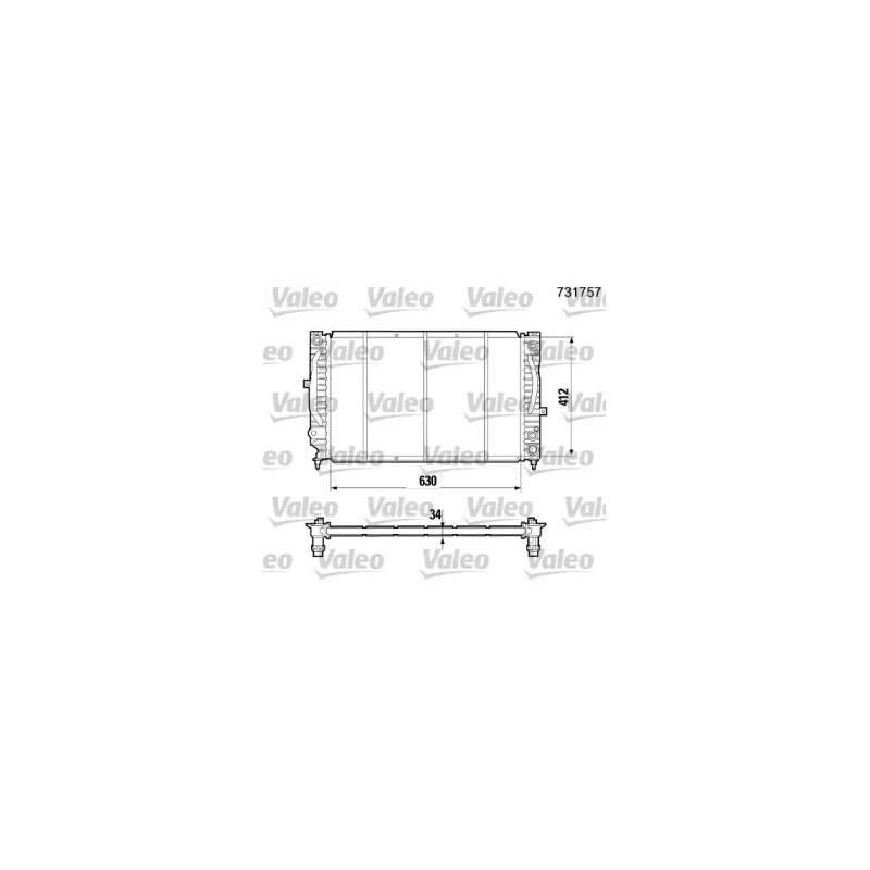 Variklio aušinimo radiatorius  VALEO 731757