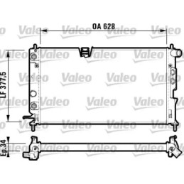 Variklio aušinimo radiatorius  VALEO 731847