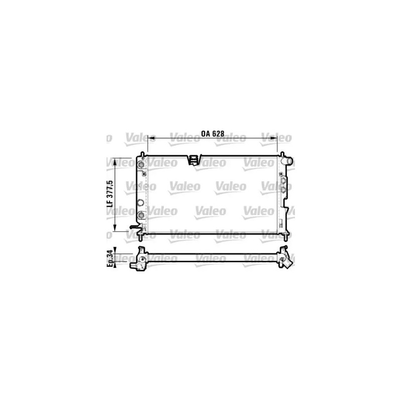 Variklio aušinimo radiatorius  VALEO 731847
