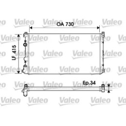 Variklio aušinimo radiatorius  VALEO 732918