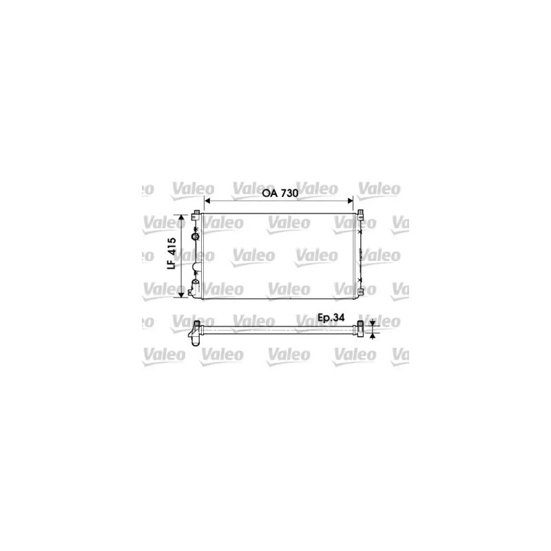 Variklio aušinimo radiatorius  VALEO 732918